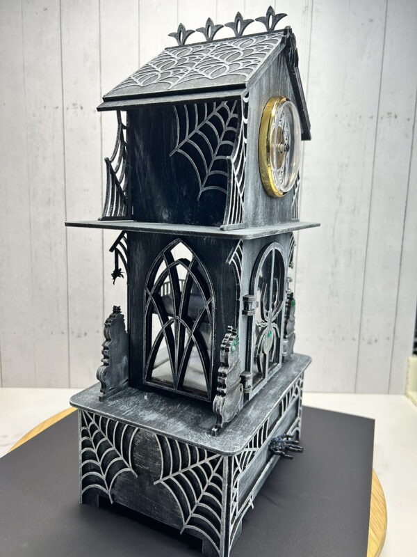 PRE-ORDER - The Witching Hour Clock RoomBox 1:48 Scale Kit - Image 3