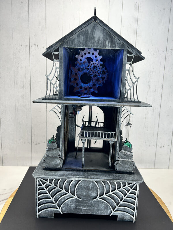 PRE-ORDER - The Witching Hour Clock RoomBox 1:48 Scale Kit - Image 4